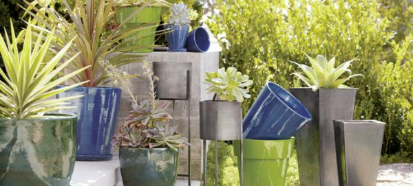 modern garden pots