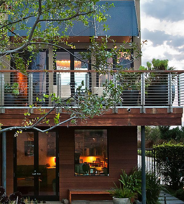 potted plants on balcony