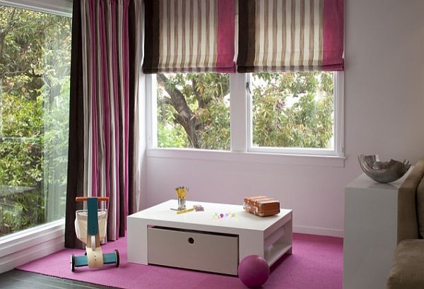 purple-kids-room-with-sunblocking-roman-shades