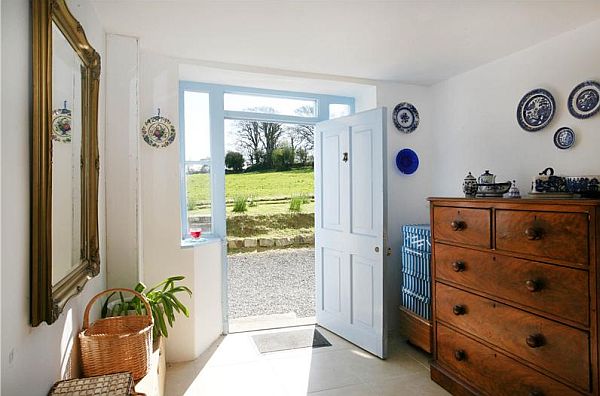 rustic house entrance