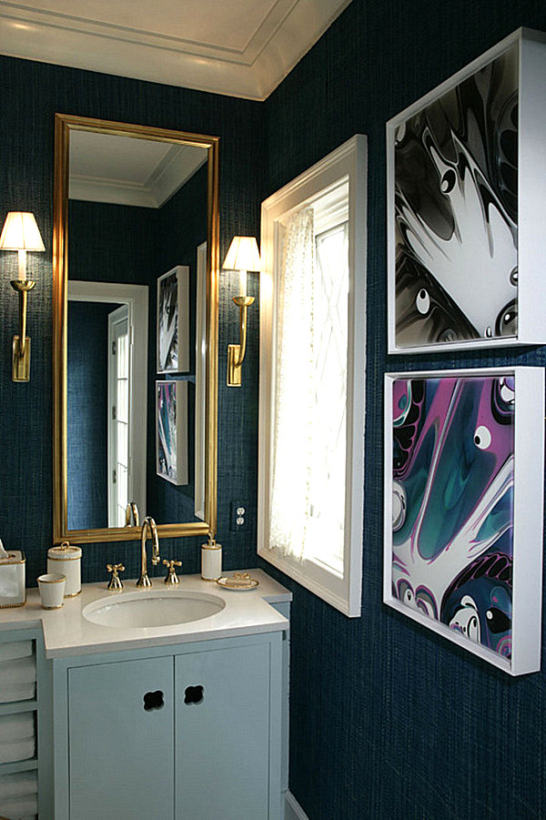 sapphire blue bathroom