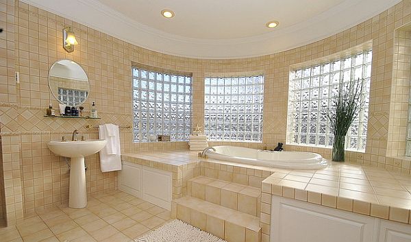 sleek-pedestal-sink-in-mediterranean-inspired-bathroom