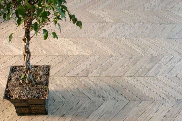 Chevron pattern for wooden flooring