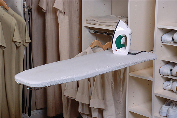 Closet idea with fold down ironing board
