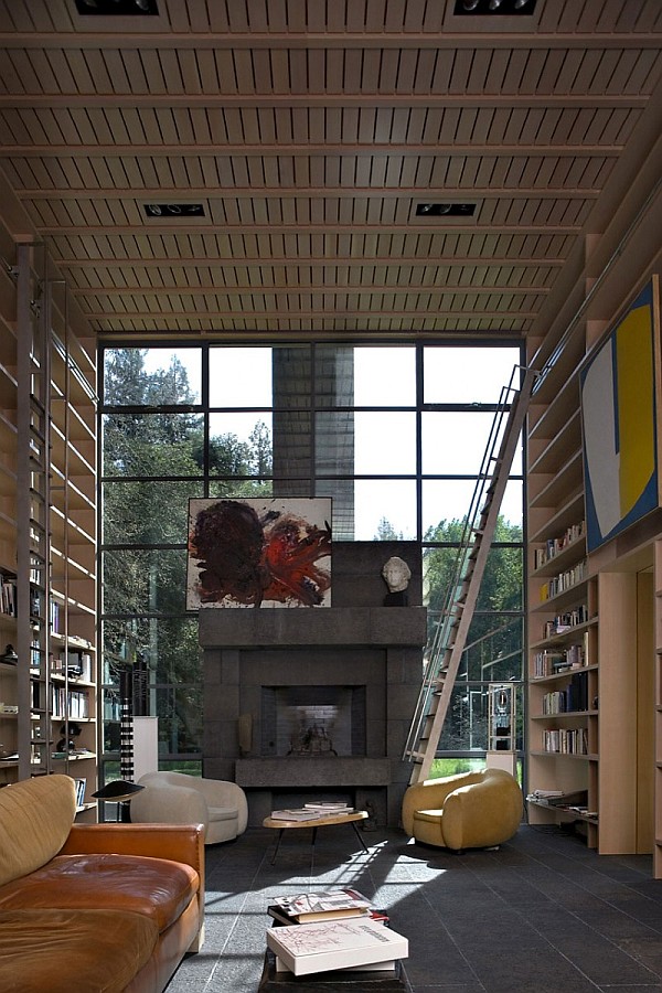 Creekside Residence 11 lounge area with floor to ceiling windows