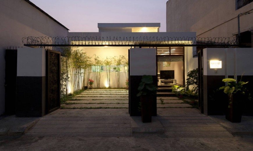 Contemporary Vietnamese Home in Ho Chi Minh City Charms with Fancy Indoor Garden