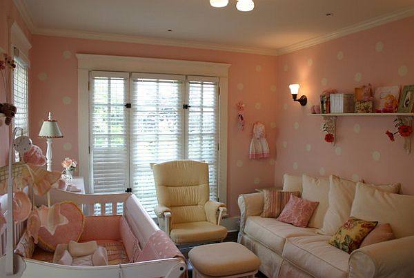 Gorgeous baby girls pink room