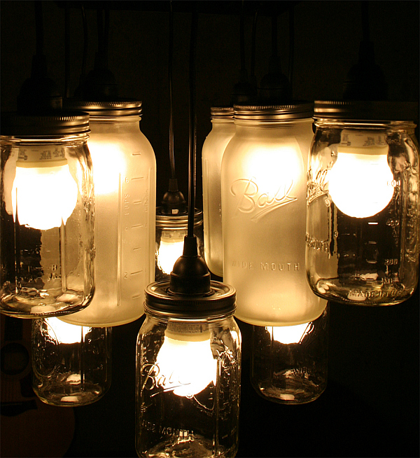 Mason Jar Chandelier