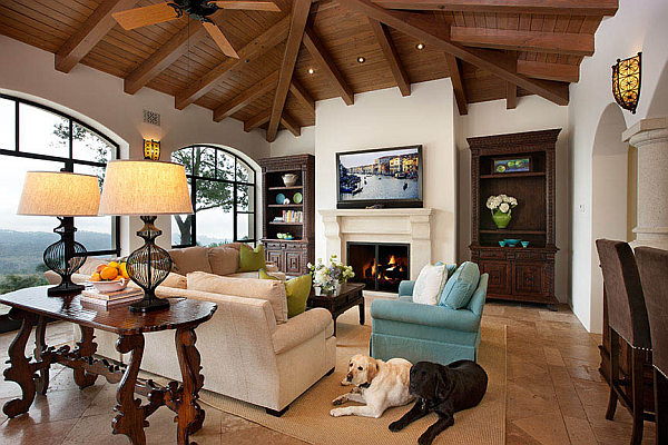 Modern Spanish Inspired Living Room 