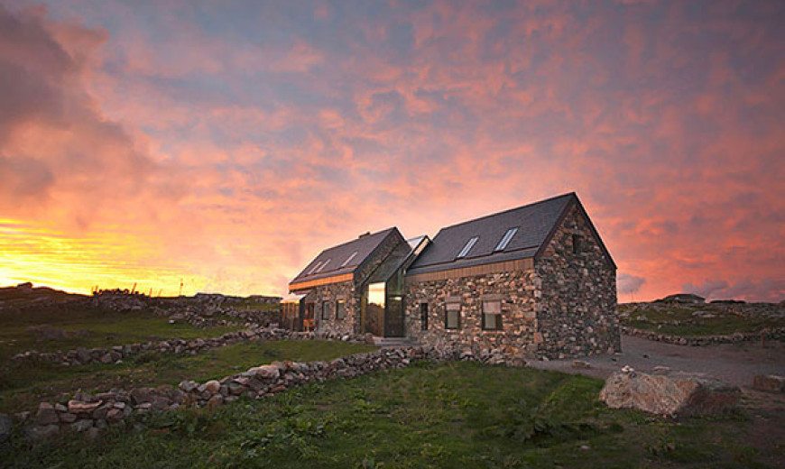 Connemara Residence: Contemporary Styled Classic Stone Cottage