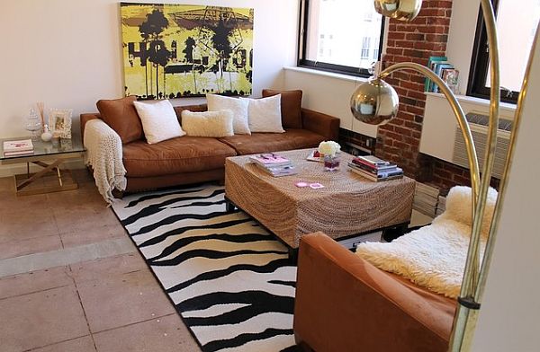 Zebra stripes rug