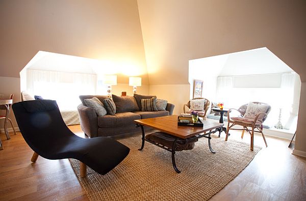 attic conversion idea - large living room to relax