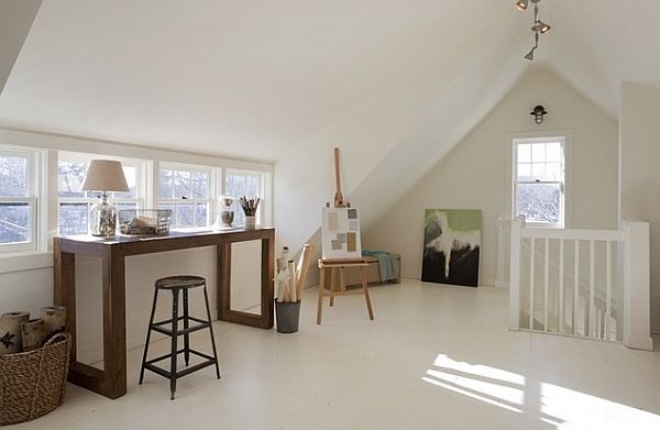 attic conversion into painters studio