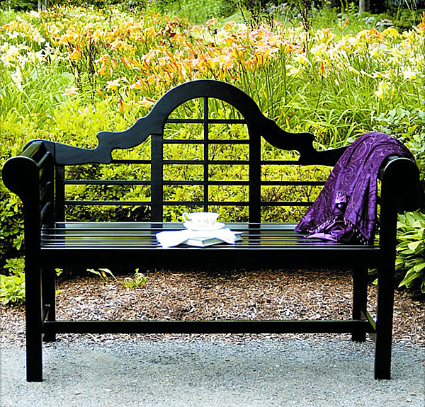 black lacquer bench