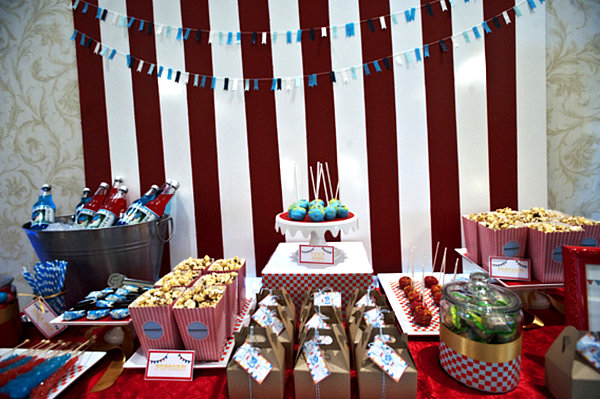 circus chic baby shower