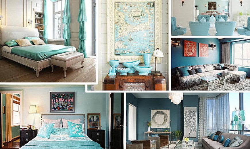 aqua blue bedroom walls color combinations