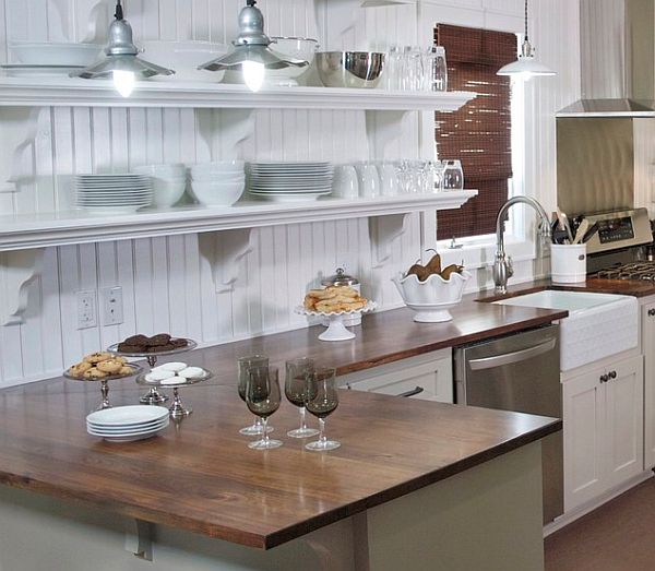 country cottage white kitchen design