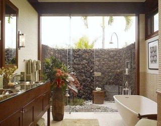 hawaii inspired tropical bathroom