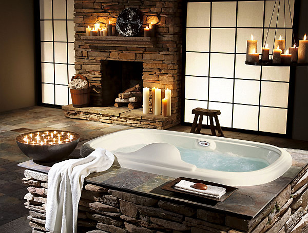 luxury-bathroom-design-with-stone-and-candlesticks