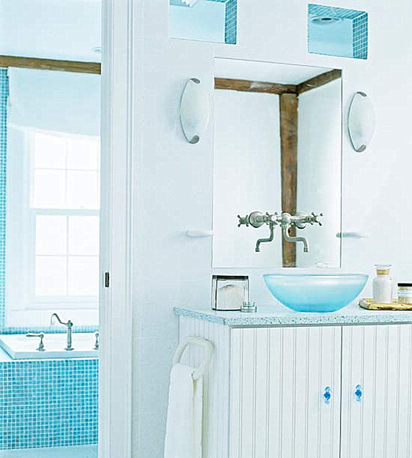 modern aqua bathroom