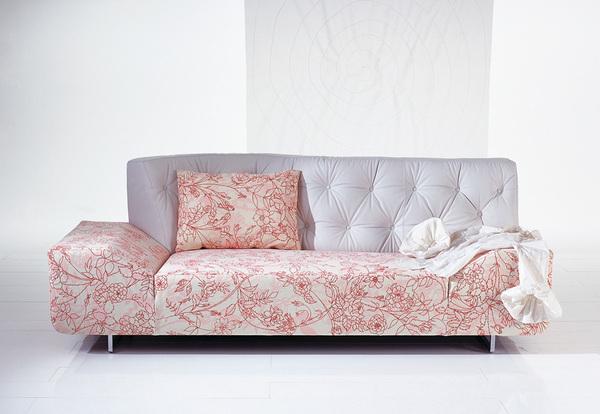 modern floral sofa