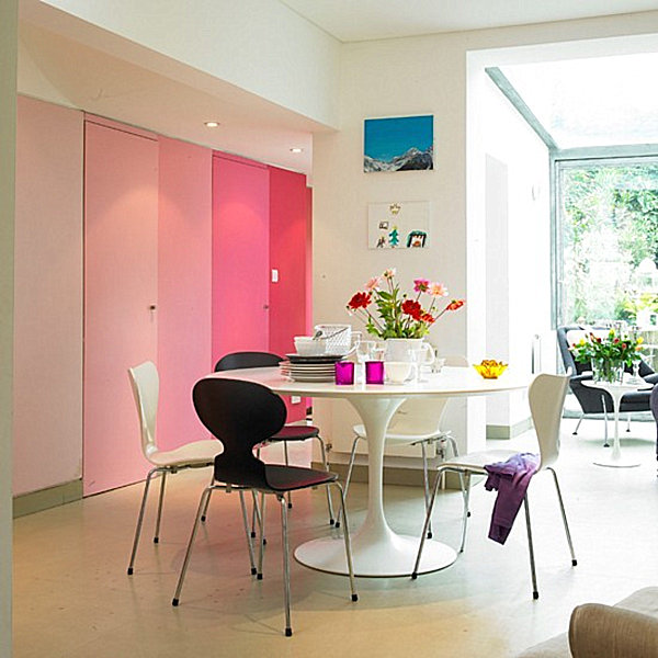 pink ombre doors