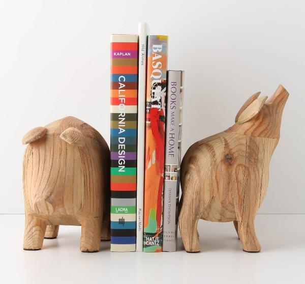 potbelly pig bookends