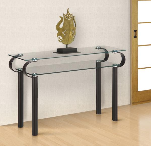 two-level console table