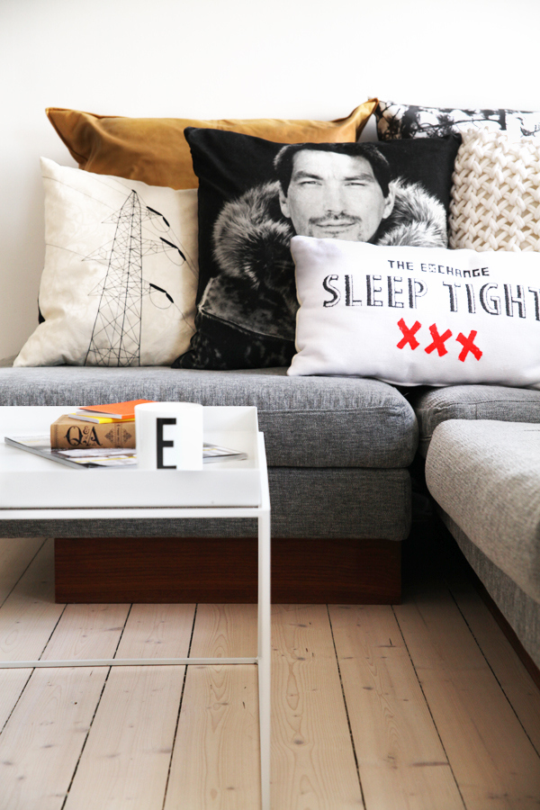 typography couch design