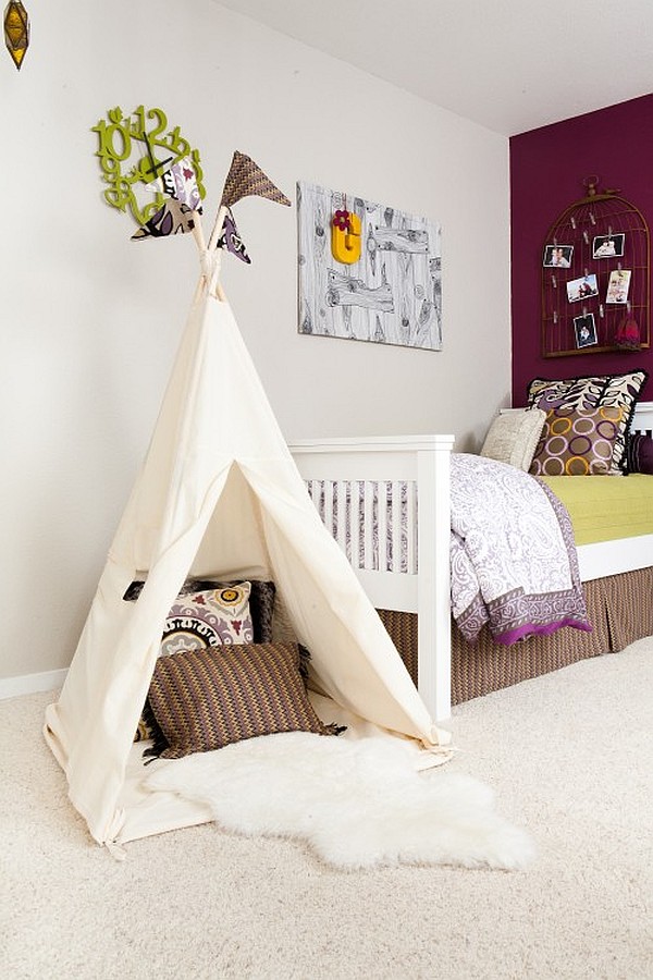 white-and-purple-kids-room-with-white-tent