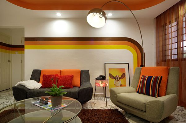 70s Interior Design Furniture Ideas   70s Inspired Retro Apartment In Singapore 