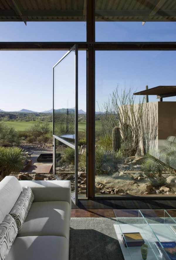 Brown Residence - desert inspired living room