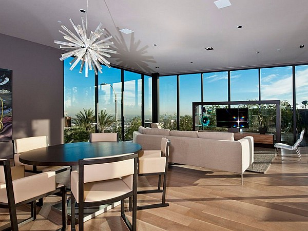 Contemporary-Home-in-California-dining-area