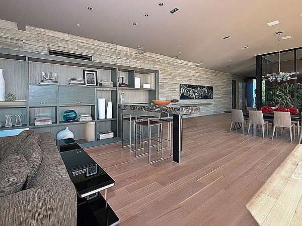 Contemporary Home in California - large open space living area