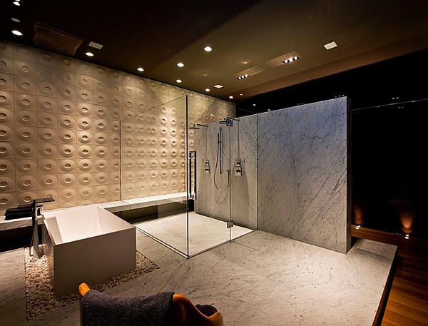 Contemporary Home in California - ultra luxury bathroom with shower