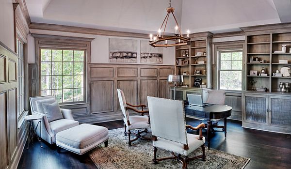 Eclectic home office doubles up as study room