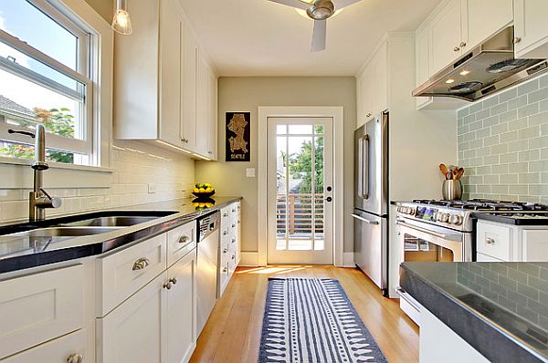 Functional white kitchen with a traditional design