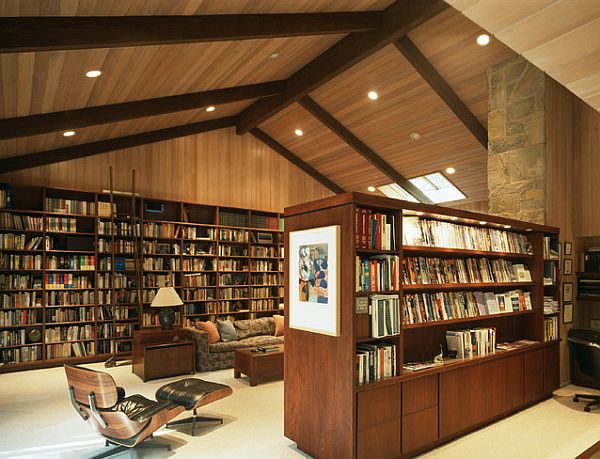 Huge home library design