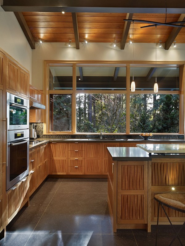 Lake Forest Park Renovation - wood kitchen