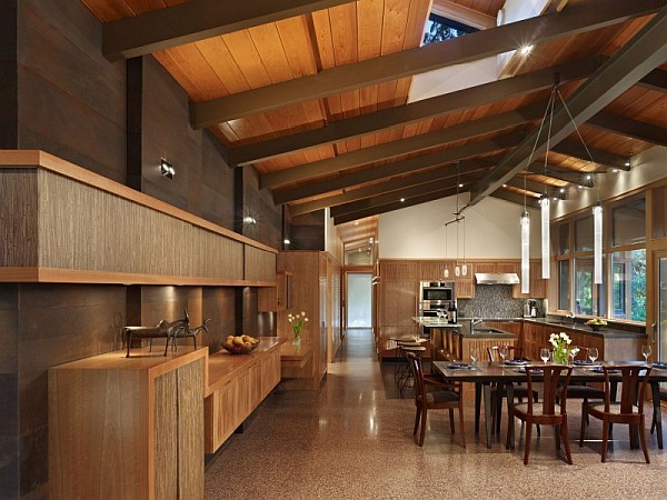 Lake Forest Park Renovation - wooden dining area