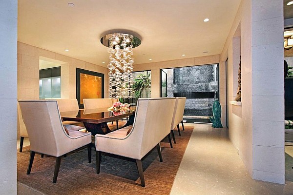 Luxury Beach House, Laguna Beach, California - traditional dining table