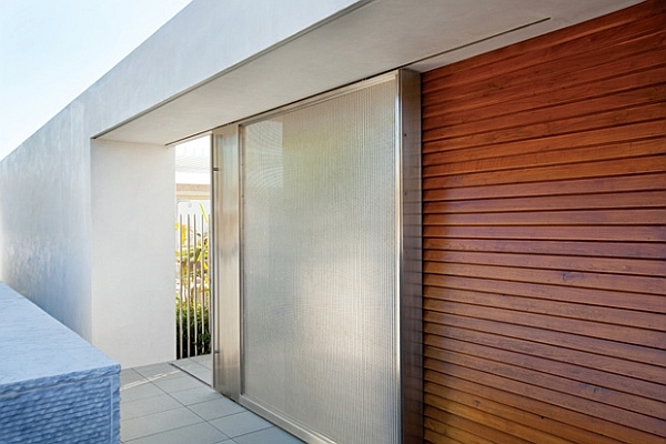 Southern California home - wooden door