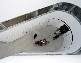 Modern curves: Japanese apartment shapes up to please bike enthusiasts