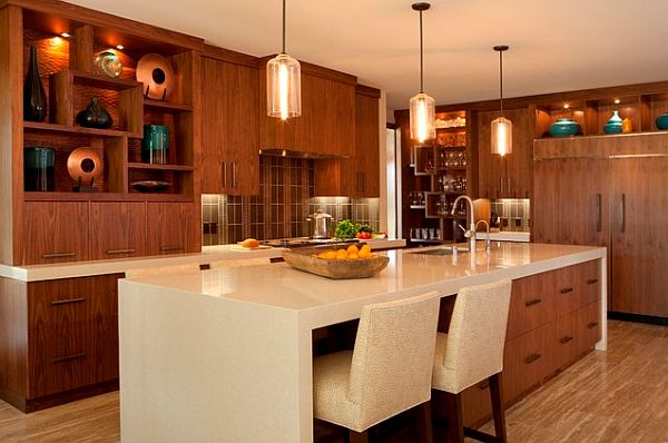 Traditional modern kitchen design with loads of storage