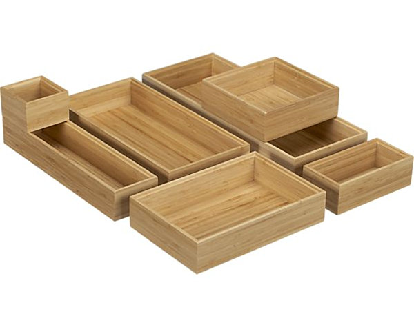 bamboo drawer organizers