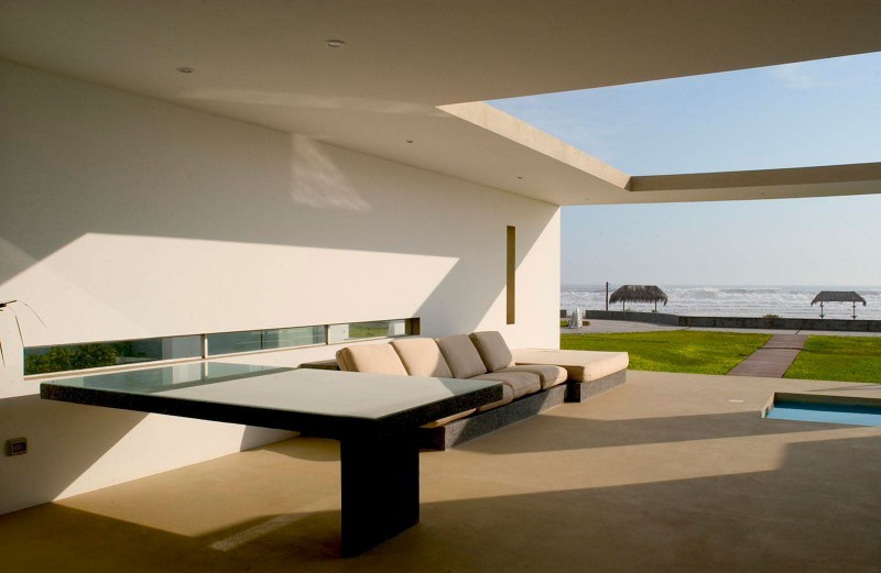 beach house - living room ocean views