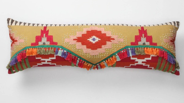 bright southwestern tribal pillow