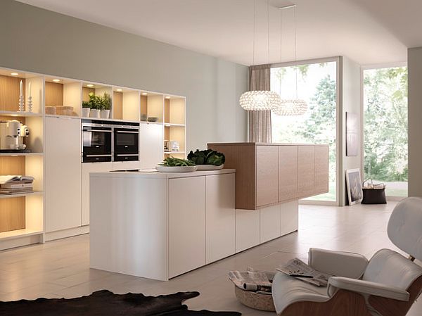 caboche pendant lamp in sleek white kitchen design