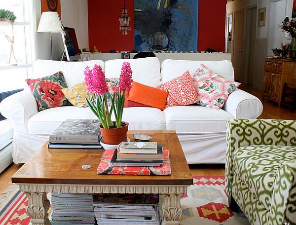 decorating with color - mix of patterns