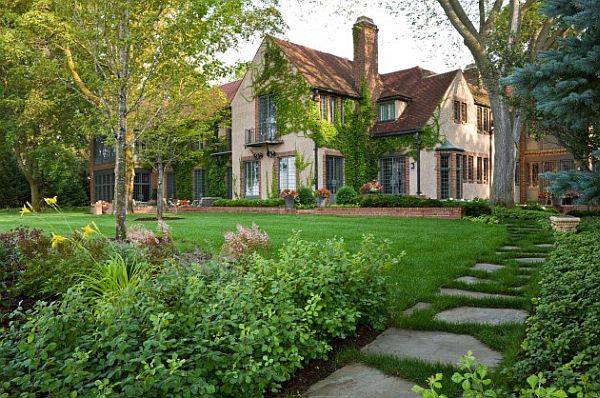 english garden stone walkway